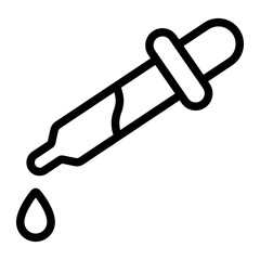 Eyedropper line icon