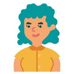 woman flat icon