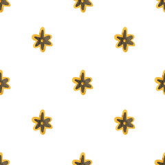 Floral stylized seamless pattern.
