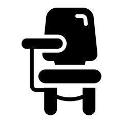 desk glyph icon
