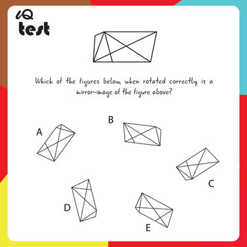 Practice Questions Worksheet for Education and IQ Test. task for the development of logical thinking, vector illustration