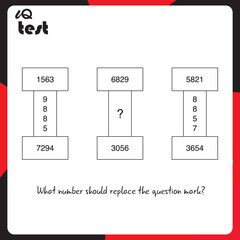 Practice Questions Worksheet for Education and IQ Test. task for the development of logical thinking, vector illustration