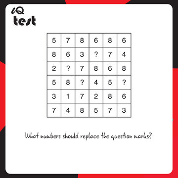 Practice Questions Worksheet for Education and IQ Test. task for the development of logical thinking, vector illustration