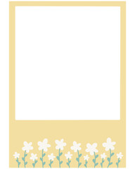 Flower Pastel Polaroid Photo Frame