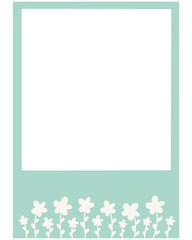 Flower Pastel Polaroid Photo Frame