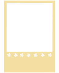 Flower Pastel Polaroid Photo Frame