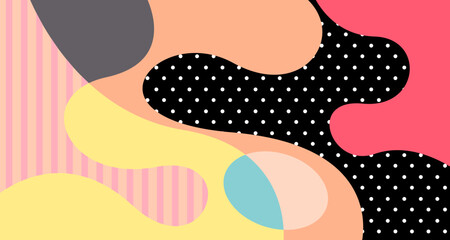 Vector colorful abstract liquid and fluid background for social media banner