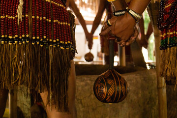 Indigenous doing traditional dance.