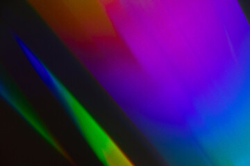 Colofrul holographic light pattern on the wall, abstract background