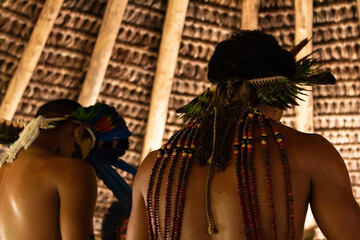 Indigenous doing traditional dance.