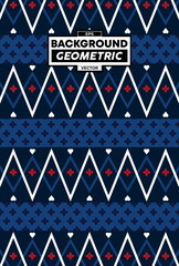 PATTERN GEOMETRIC ETHNIC CHRISTMAS BACKGROUND DESIGN