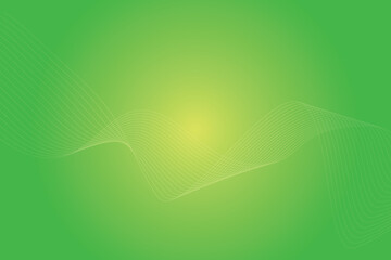 Abstract background with colorful wavy lines. Abstract green yellow gradient background design
