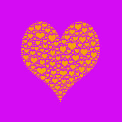 Seamless heart pattern