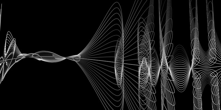 Modern black background with white lines design