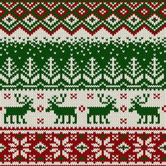 Ugly Christmas Paper Pattern, ornament for Christmas pajamas and for knitting
