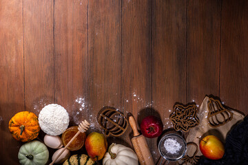 Autumn baking background