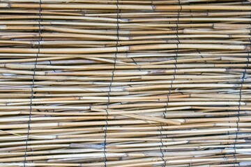 pattern of wicker reeds