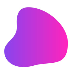 Liquid Abstract shape. Minimal curvy design.