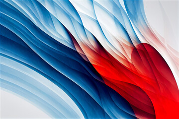 Blue, red and white background