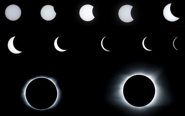 Total solar eclipse sequence 2017- USA