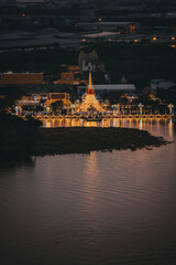 Fototapeta premium Samut Prakarn, Thailand - October 22, 2022 : Samut Prakarn festival that will held 1 time in a year
