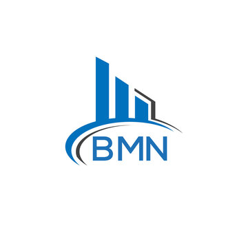 BMN letter logo. BMN blue image. BMN Monogram logo design for entrepreneur and business. BMN best icon.
