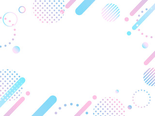 ネオン　ポップ 　フレーム　背景　線