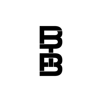btb lettering initial monogram logo design