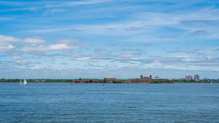 Ellis Island in New York Harbor
