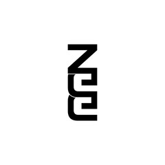 zee lettering initial monogram logo design