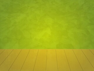 green room with wooden floor