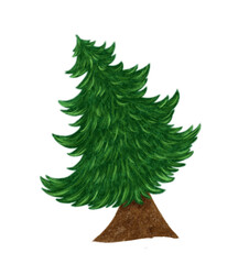 green christmas tree