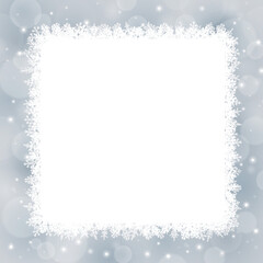 雪の結晶の背景フレーム