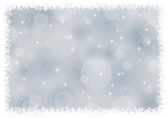 雪の結晶の背景フレーム