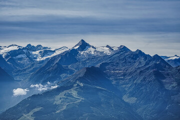 mountains with snow