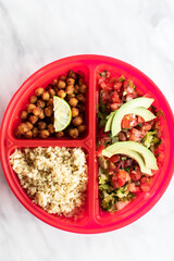 Vegan Quinoa Chickpea Taco Salad