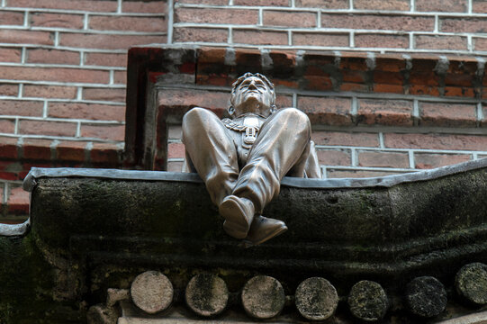 Statue In Memorial From The Former Mayor Eberhard Van Der Laan At Amsterdam The Netherlands 2019