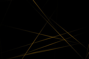 Abstract black with gold lines, triangles background modern design. Vector illustration EPS 10.