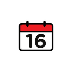 Calendar Agenda Event Icon Vector Template