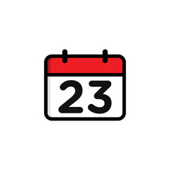 Calendar Agenda Event Icon Vector Template