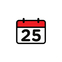 Calendar Agenda Event Icon Vector Template