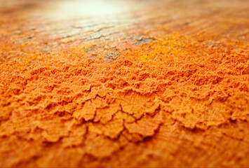 Orange background texture, light design of different shapes and beautiful pattern art