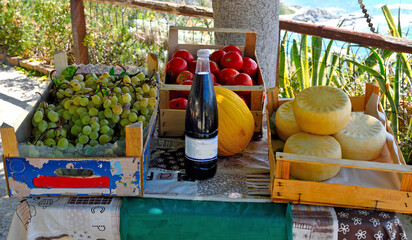 typical Calabrian products Capo Vaticano Italy