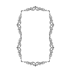 Frame, in the style of an ornament, Vector illustration eps 10, Art.	
