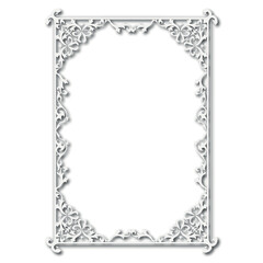 Frame, in the style of an ornament, Vector illustration eps 10, Art.	