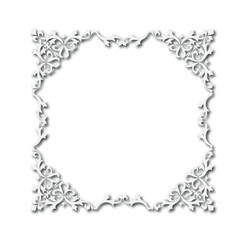 Frame, in the style of an ornament, Vector illustration eps 10, Art.	