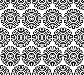 Fototapeta premium Xochitl-Flor - Patrón Prehispánico Mexica