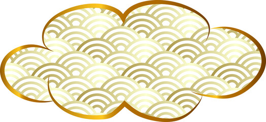 Golden Chinese Cloud