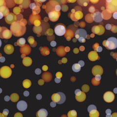 Abstract background with bokeh lights. Vector