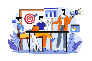 The marketing team is analyzing the business strategy